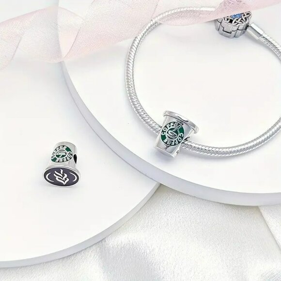 Coffee Cup Charm Pendant (SKU #3029) - Picture 3 of 7